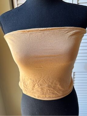 Women’s Strapless Tube Camisole in Camel/Tan